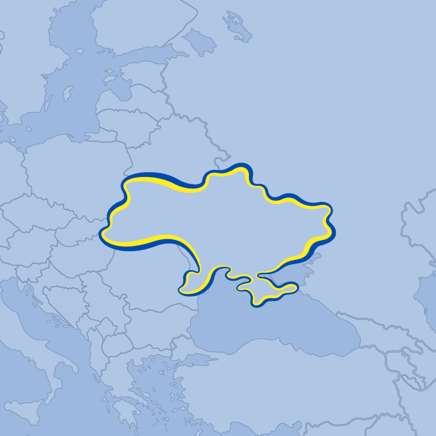 kaart Oekraïne